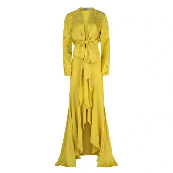Sold! SILVIA Tcherassi Albarella V-neck Gown Size Small - Picture 1 of 13